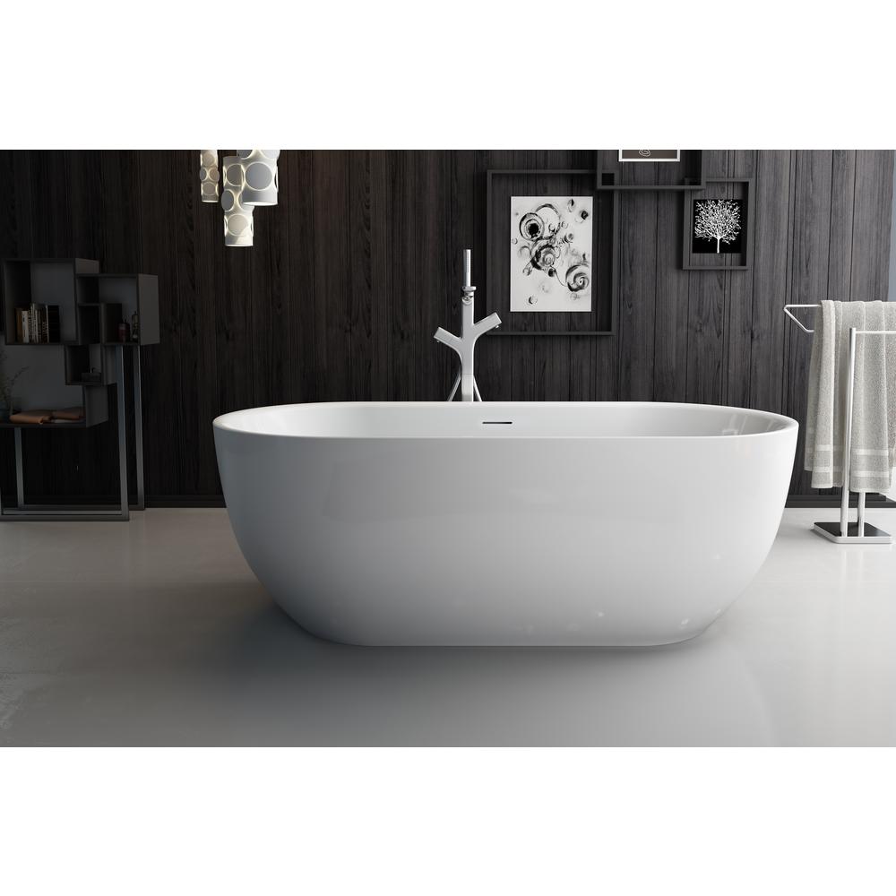 Bevier-NF Freestanding Bathtub. Picture 8