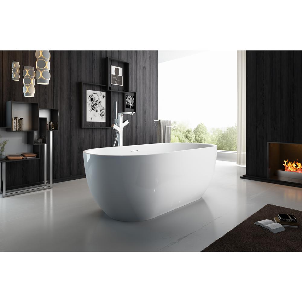 Bevier-NF Freestanding Bathtub. Picture 4