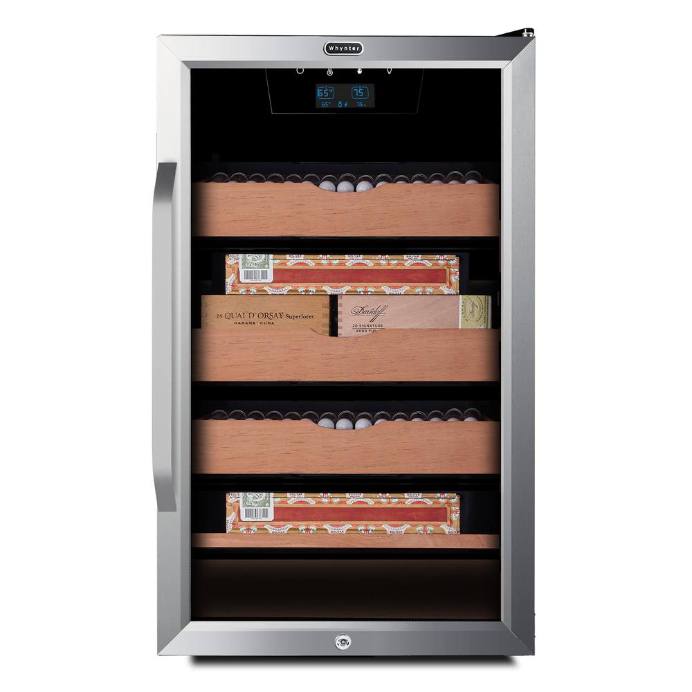 4.2 cu.ft. Cigar Cabinet Cooler and Humidor with Humidity Temperature Control. Picture 1