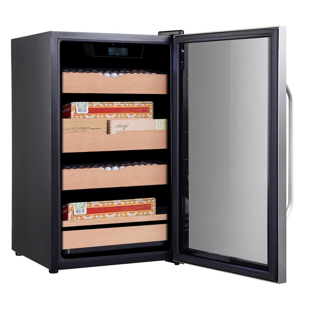 4.2 cu.ft. Cigar Cabinet Cooler and Humidor with Humidity Temperature Control. Picture 3
