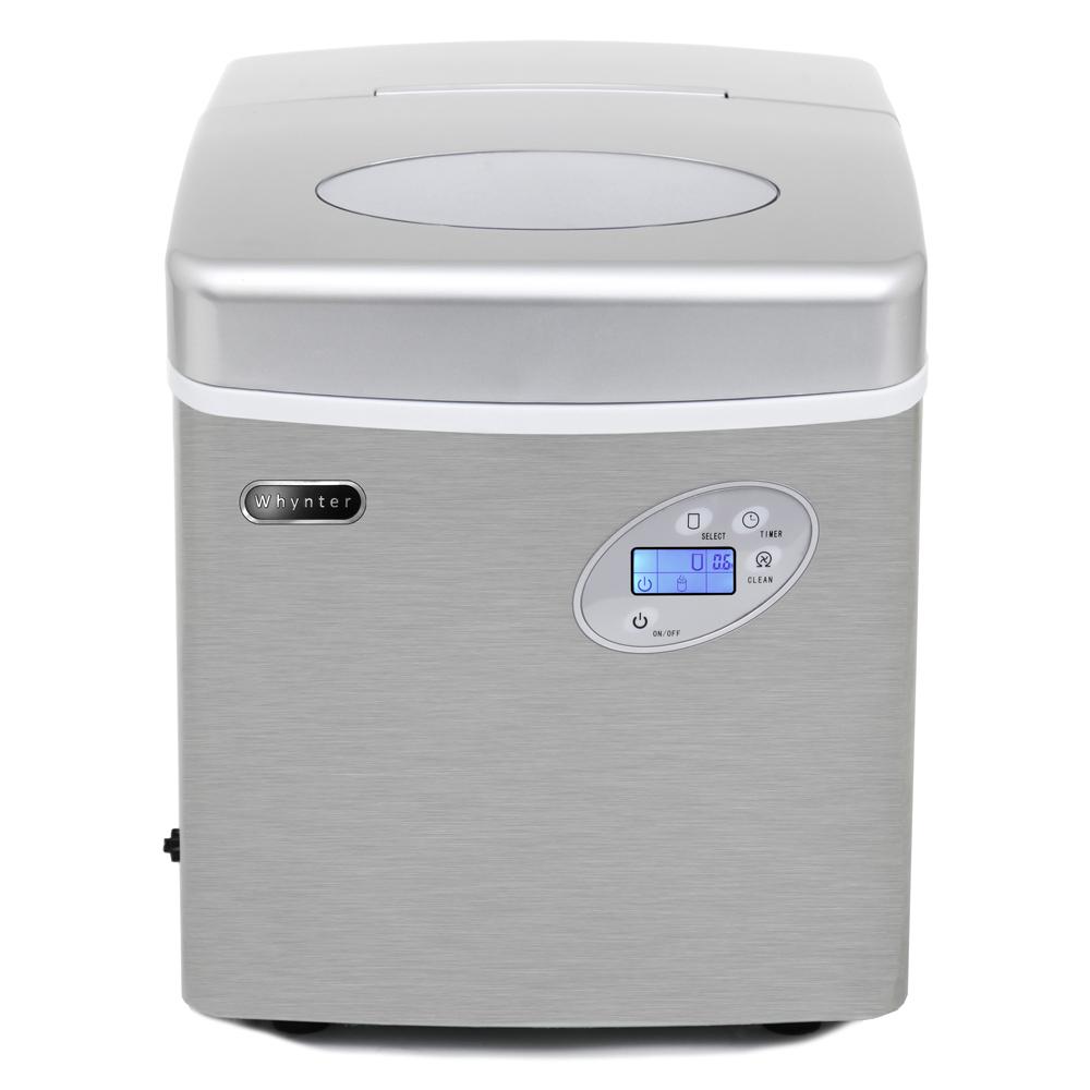 Portable Ice Maker 49 lb capacity - Stainless Steel. Picture 2