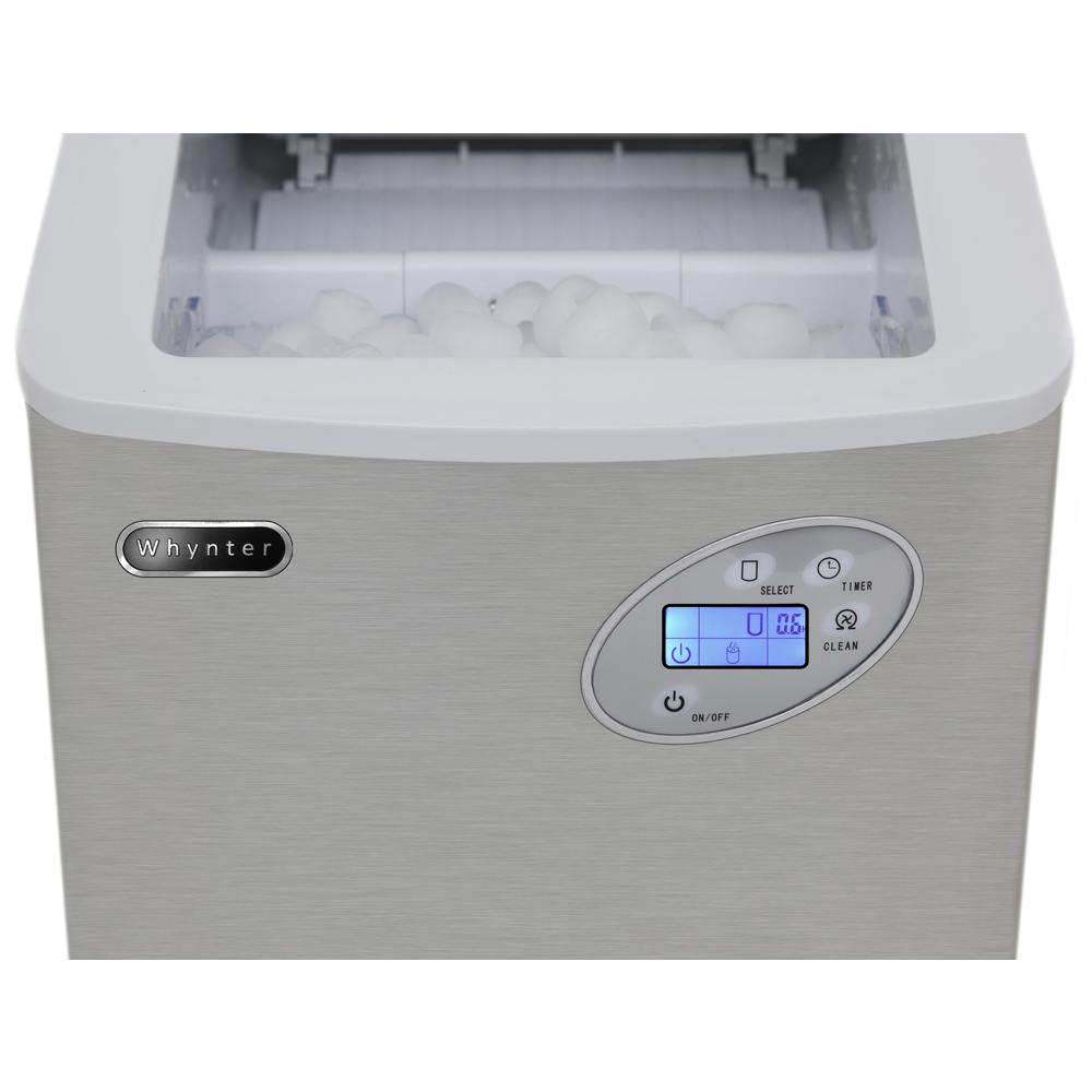 Portable Ice Maker 49 lb capacity - Stainless Steel. Picture 4