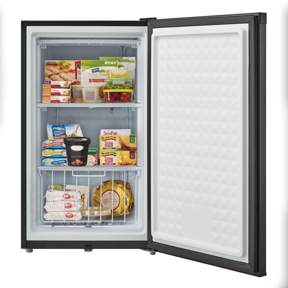 3.0 cu. ft. Energy Star Upright Freezer with Lock – Stainless Steel. Picture 5