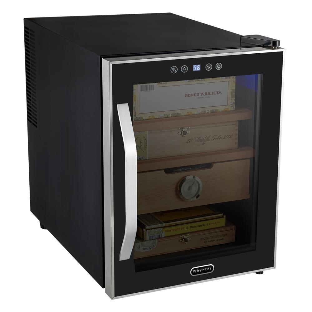 Elite Touch Control Stainless 1.2 cu.ft. Cigar Cooler Humidor. Picture 2