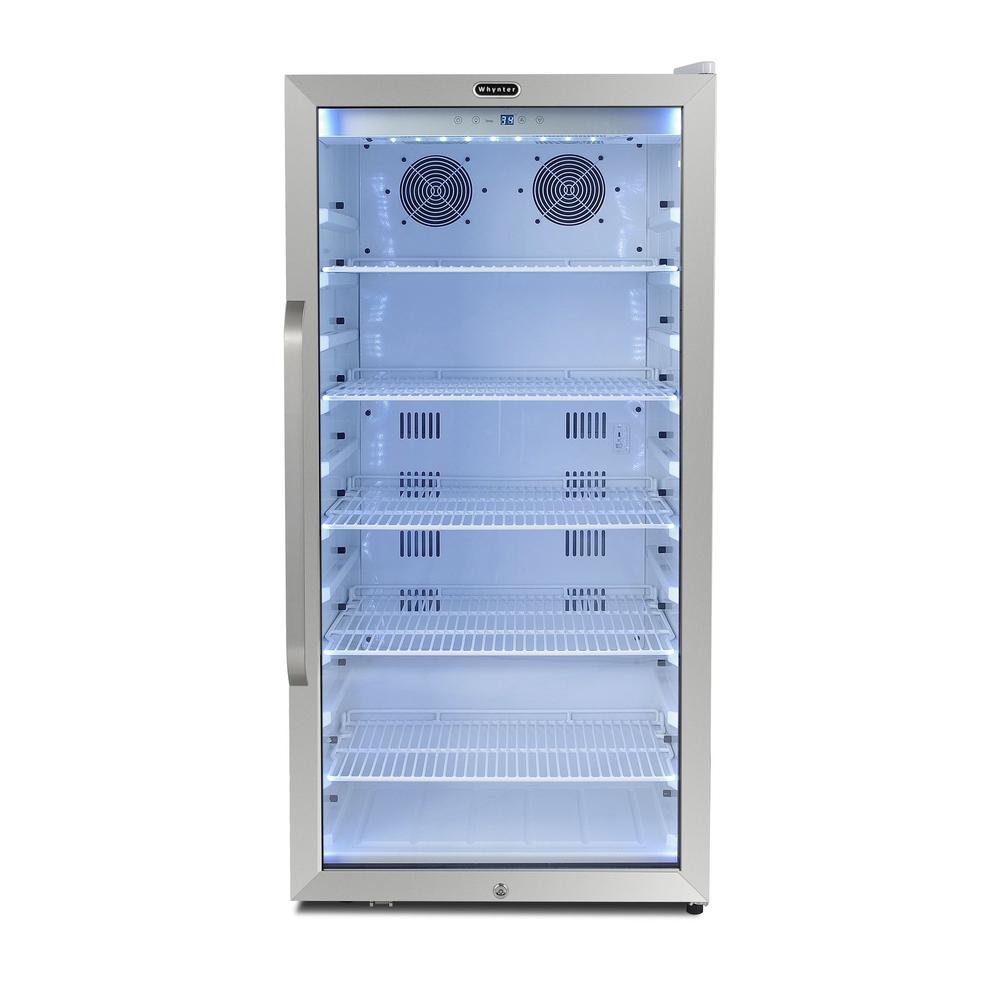8.1 cu. ft. Stainless Steel Commercial Beverage Merchandiser Refrigerator. Picture 3