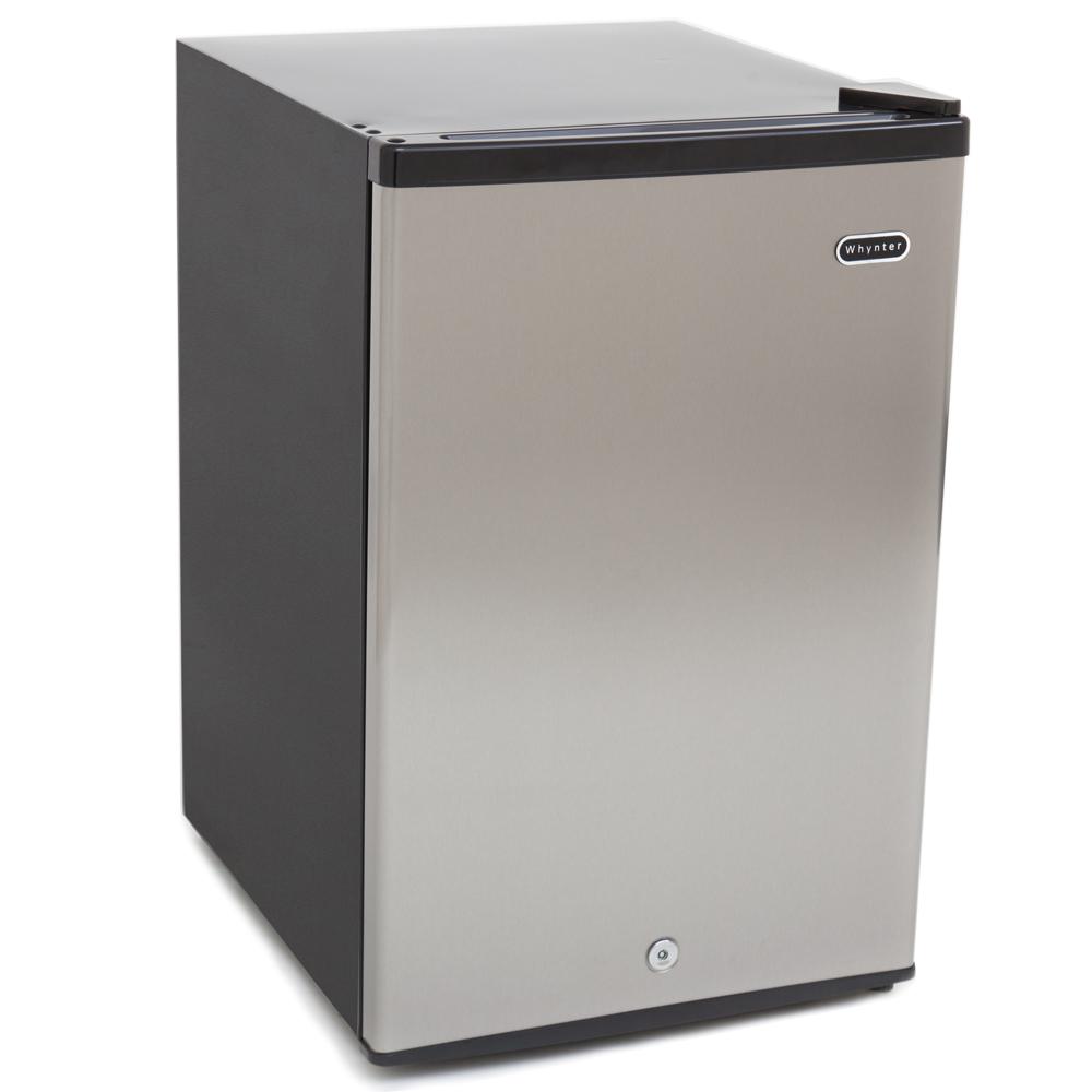 3.0 cu. ft. Energy Star Upright Freezer with Lock – Stainless Steel. Picture 2