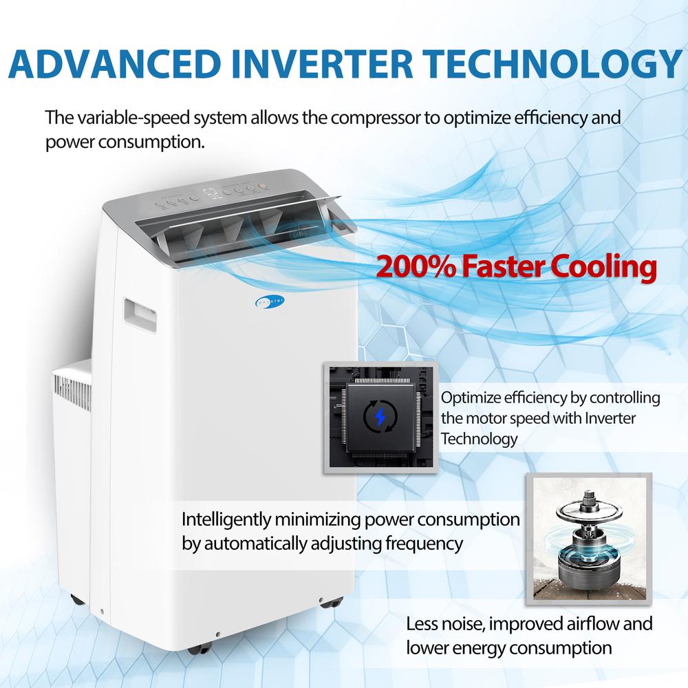 ARC-1030WN Inverter Dual Hose Cooling Portable Air Conditioner. Picture 8