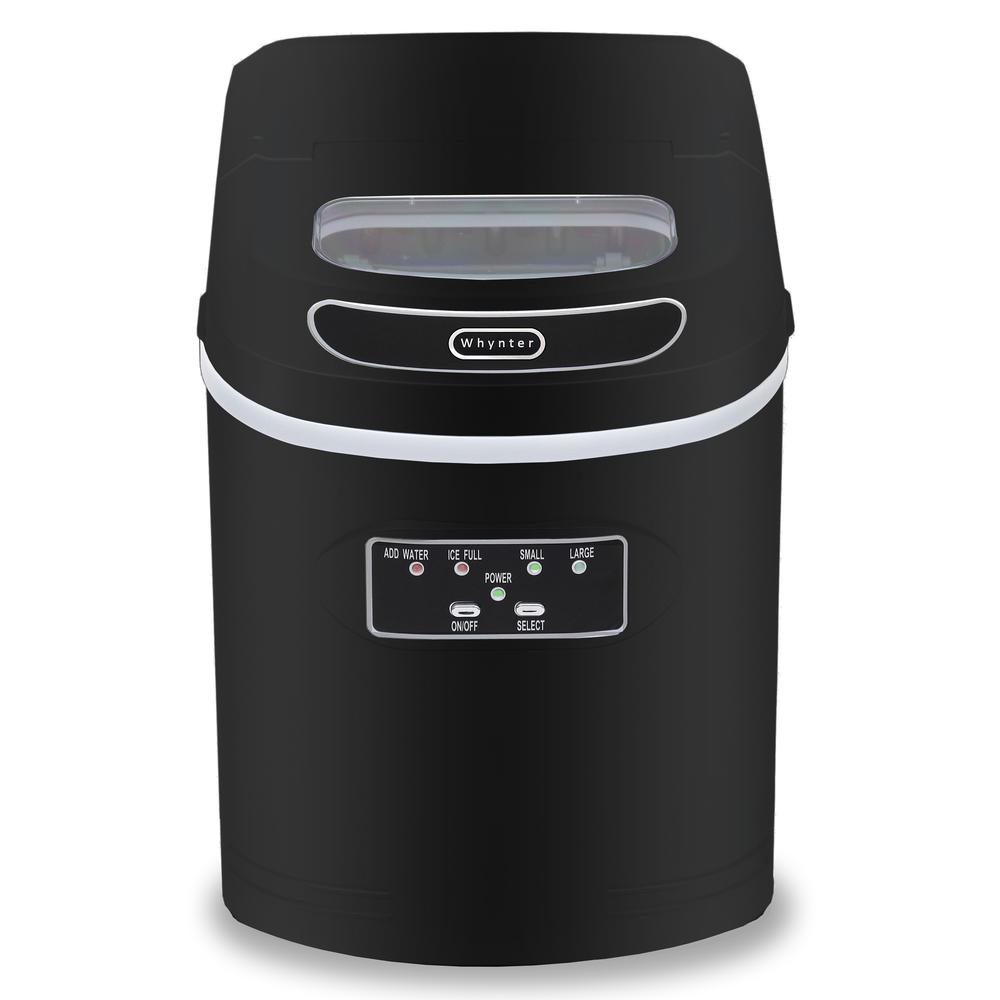 Compact Portable Ice Maker 27 lb capacity - Black. Picture 1
