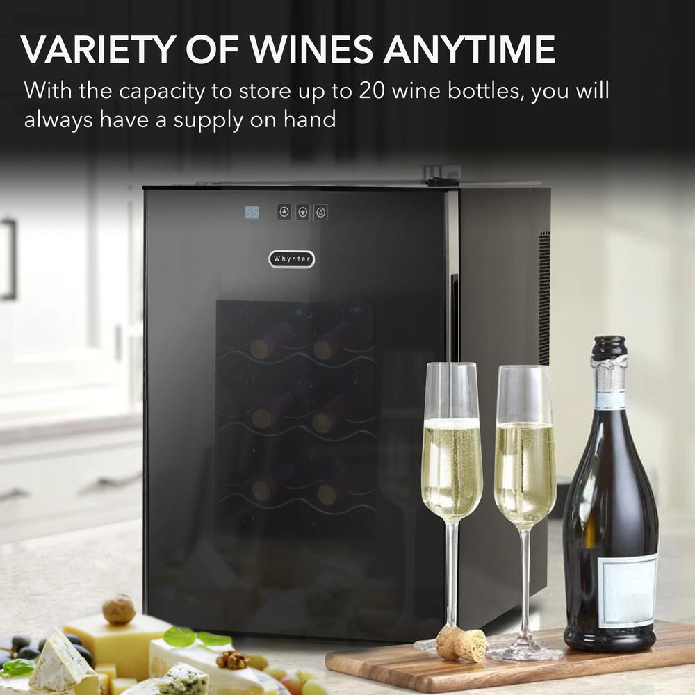 WC-201TD 20 Bottle Freestanding Thermoelectric Wine Cooler. Picture 4