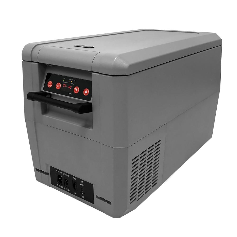 34 Quart Compact Portable Freezer Refrigerator with 12v DC Option. Picture 1