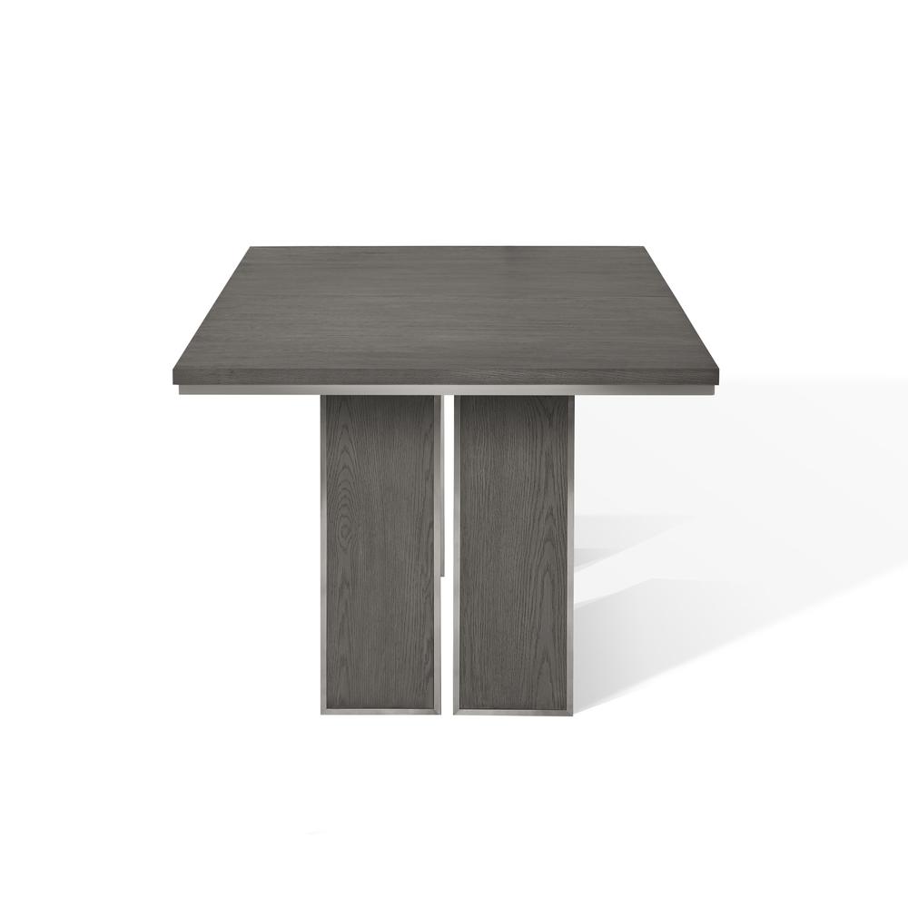 Plata Extension Dining Table in Thunder Grey. Picture 11