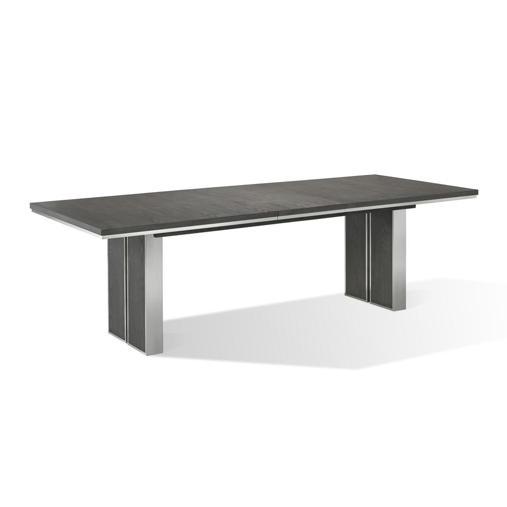 Plata Extension Dining Table in Thunder Grey. Picture 8