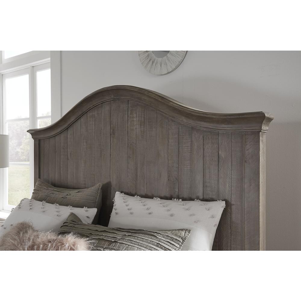 Ella Solid Wood Crown Bed in Camel. Picture 4