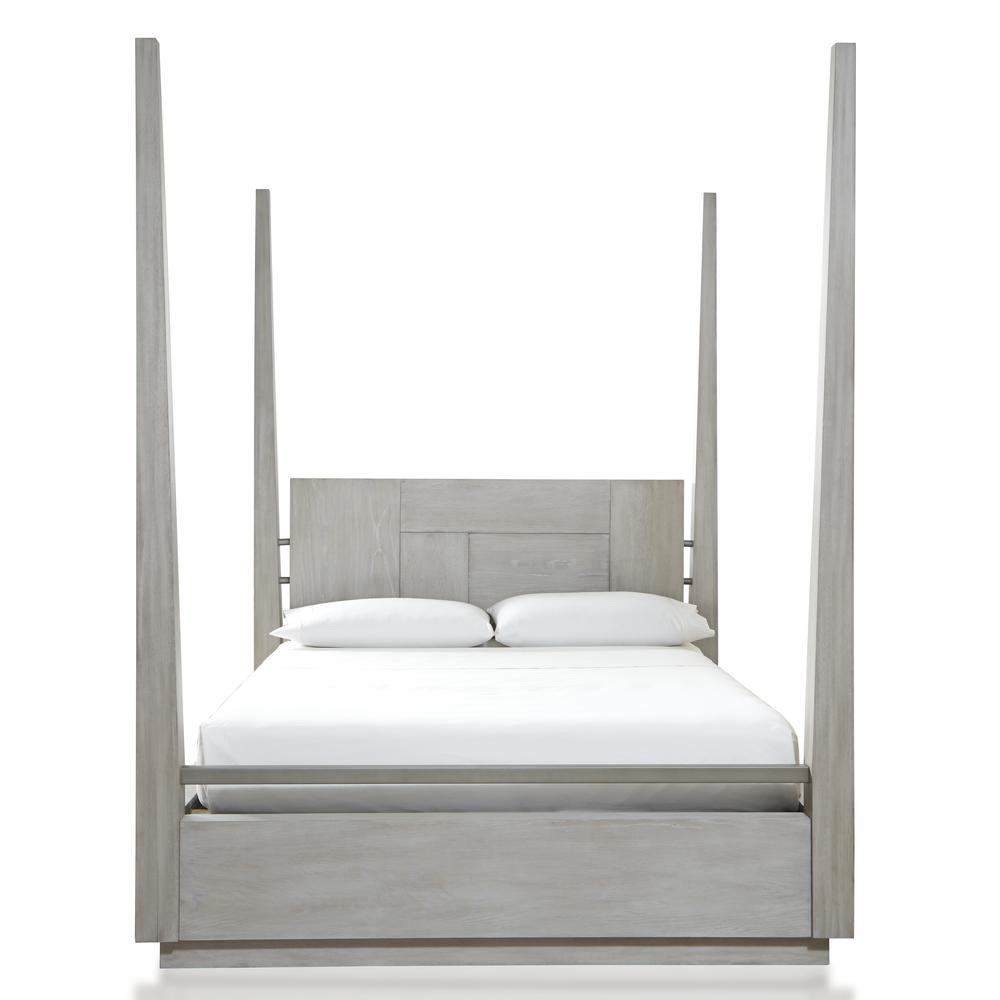 Destination Wood Poster Bed in Cotton Grey. Picture 5