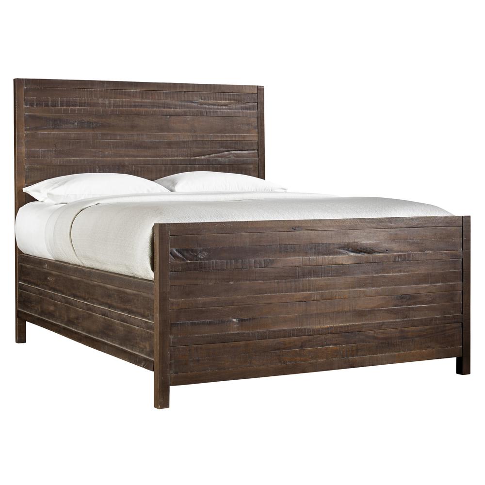 Townsend Solid Wood Panel Bed in Java. Picture 5