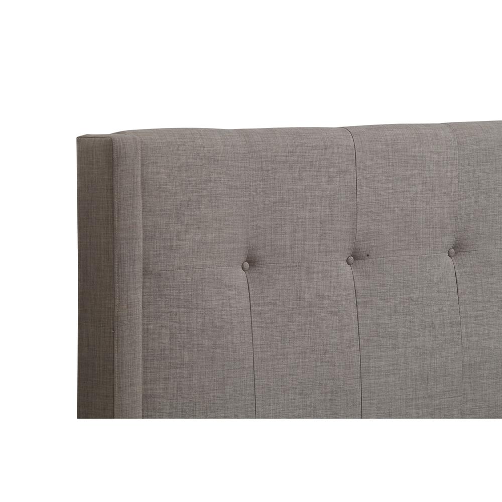 Madeleine Wingback Upholstered Headboard in Dolphin Linen. Picture 2