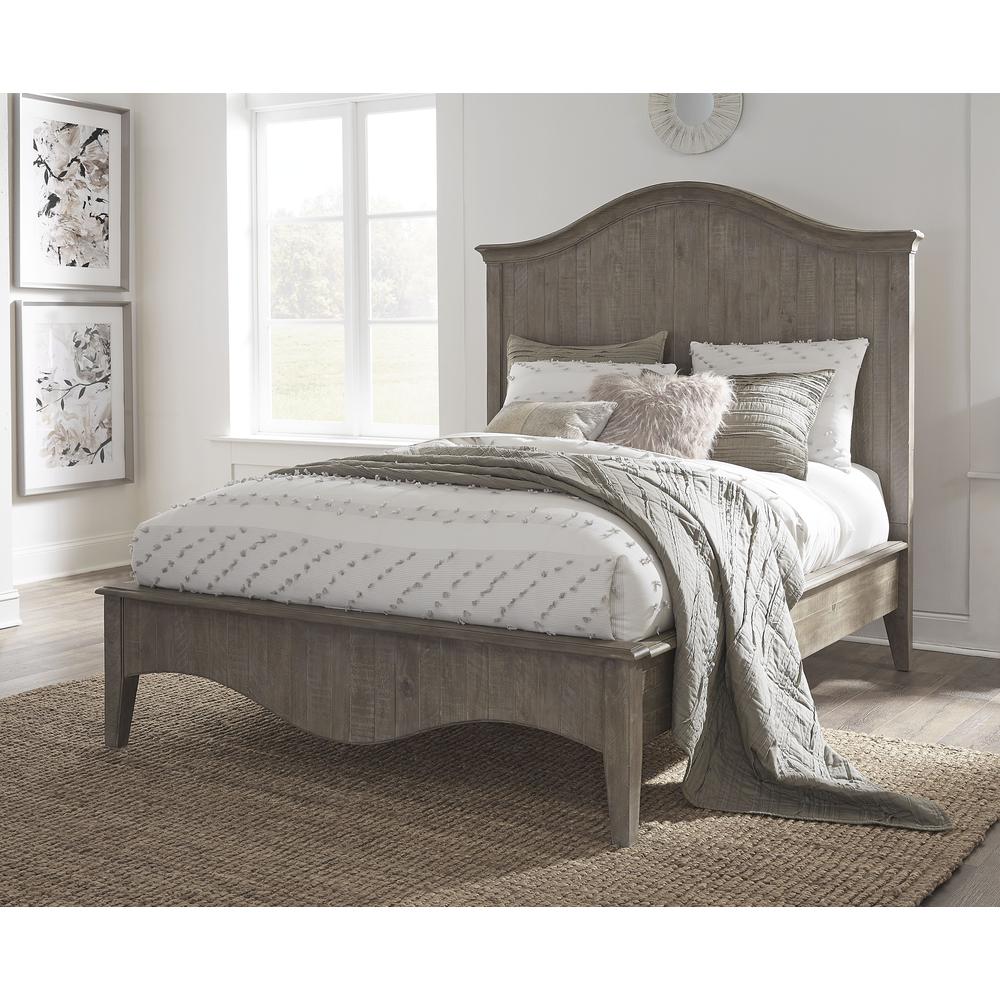 Ella Solid Wood Crown Bed in Camel. Picture 1