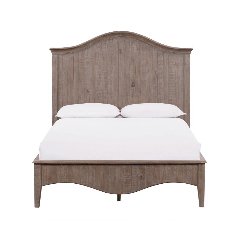 Ella Solid Wood Crown Bed in Camel. Picture 6