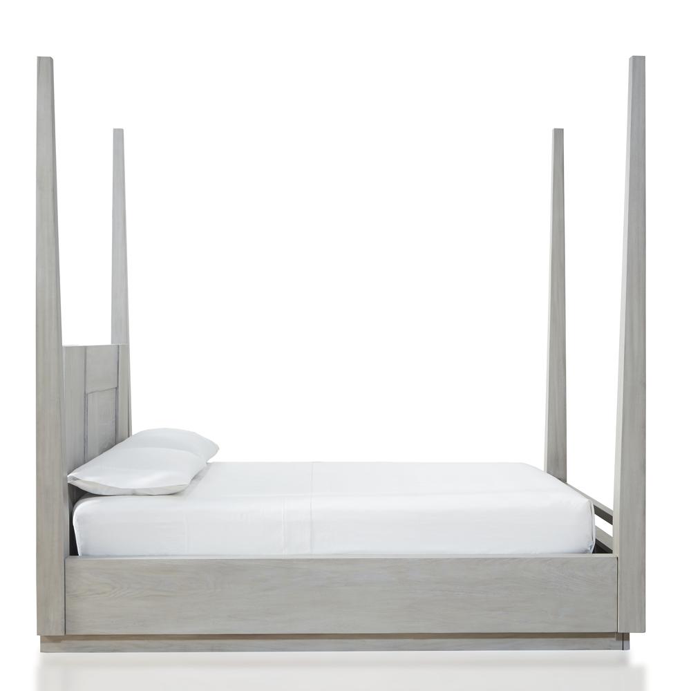 Destination Wood Poster Bed in Cotton Grey. Picture 6