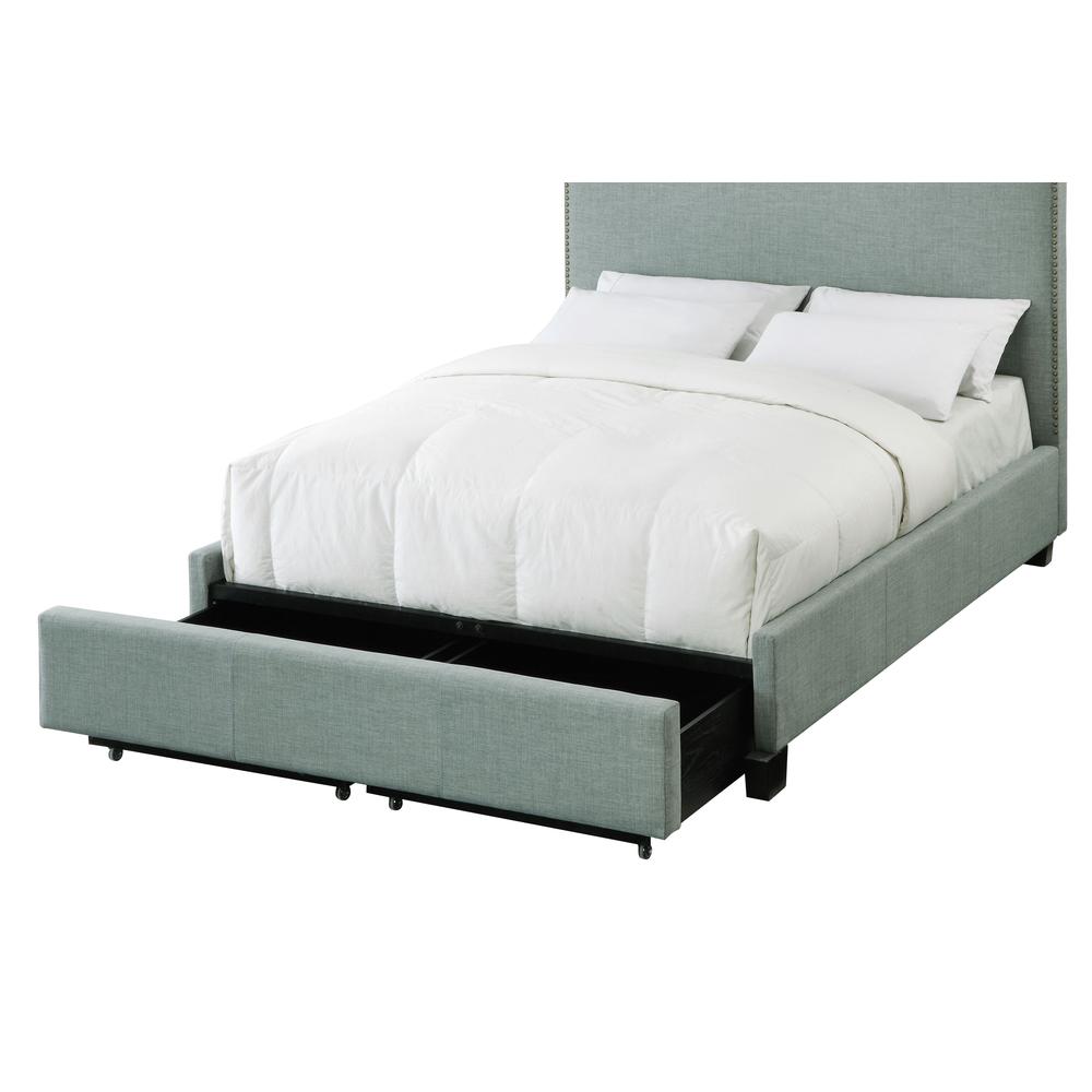 Ariana Upholstered Footboard Storage Bed in Bluebird. Picture 6