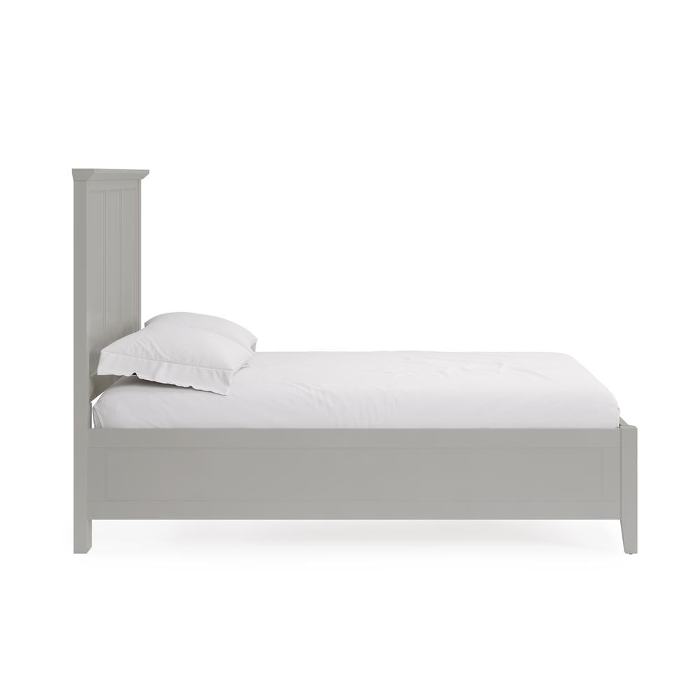 Grace Three Panel Bed in Elephant Grey. Picture 4