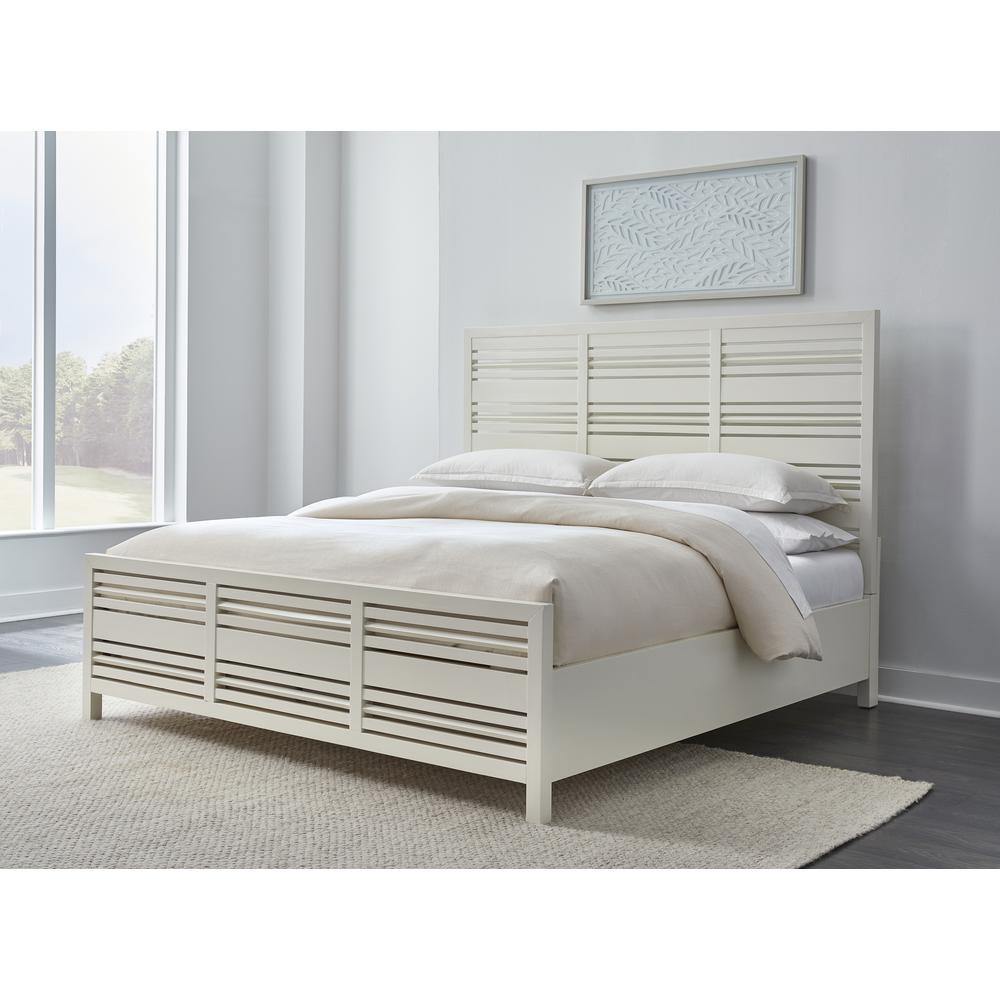Retreat Slatted Platform Bed in Snowfall. Picture 1