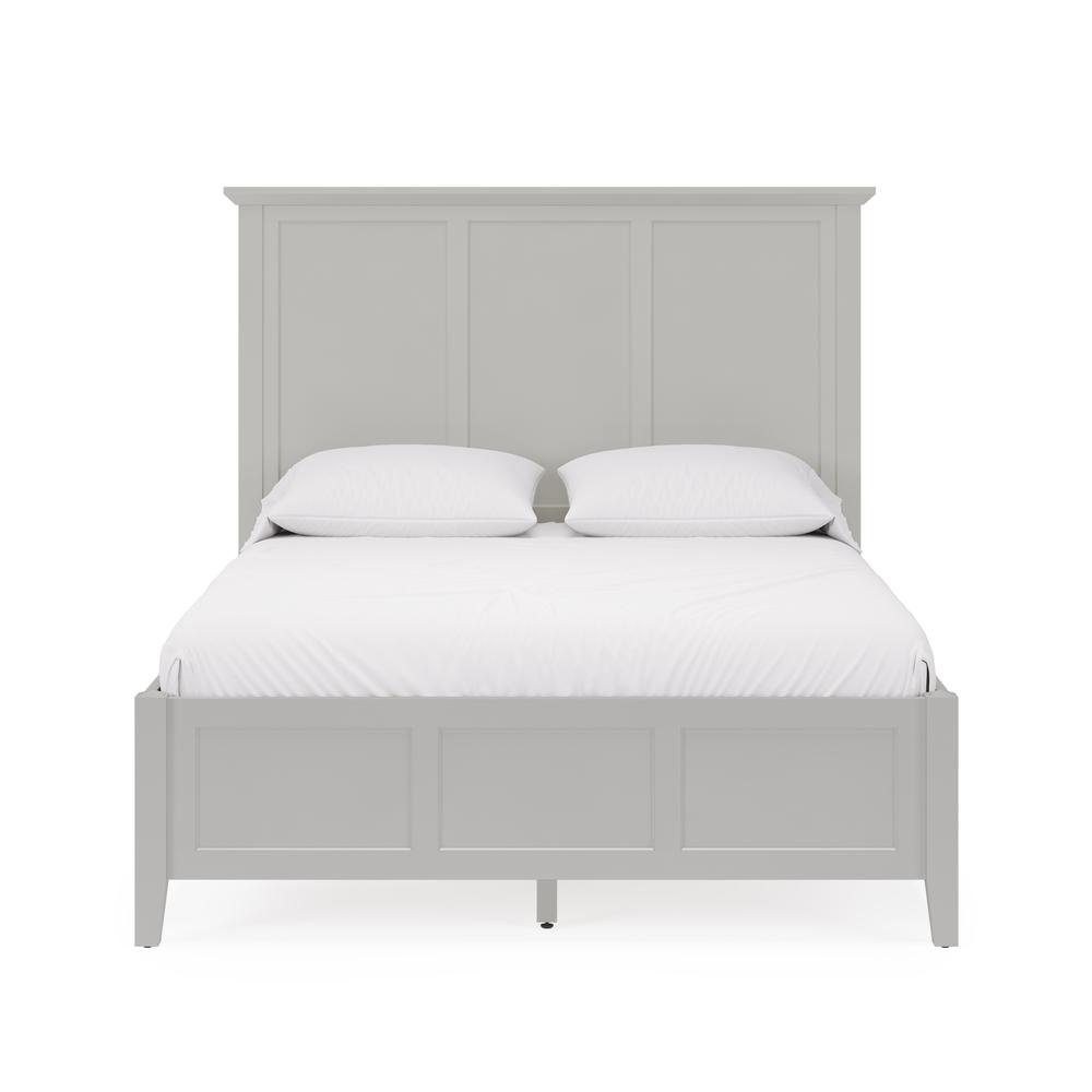 Grace Three Panel Bed in Elephant Grey. Picture 2