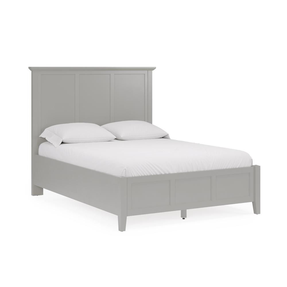 Grace Three Panel Bed in Elephant Grey. Picture 3