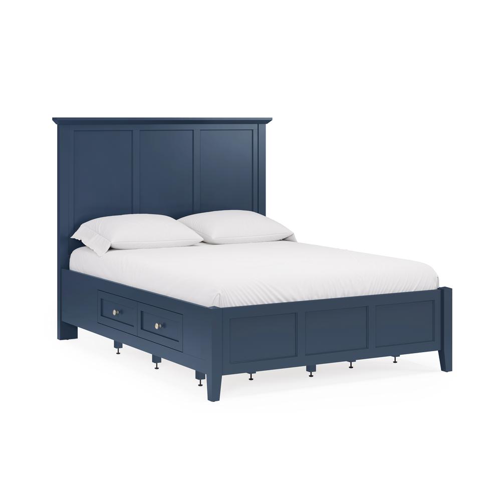 Grace Four Drawer Platform Storage Bed in Blueberry. Picture 3