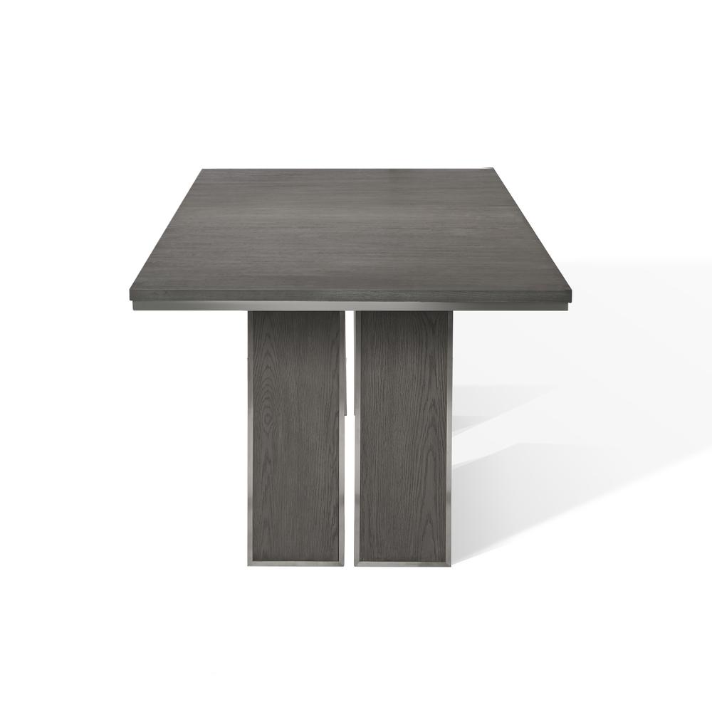 Plata Extension Dining Table in Thunder Grey. Picture 12