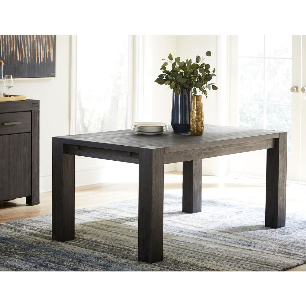 Meadow Solid Wood Rectangle Table in Graphite. Picture 1