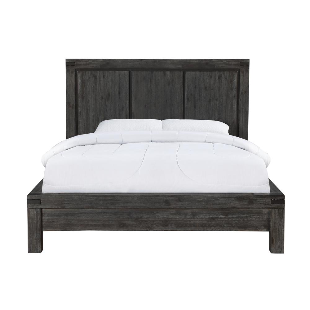 Meadow Solid Wood Platform Bed in Graphite. Picture 5