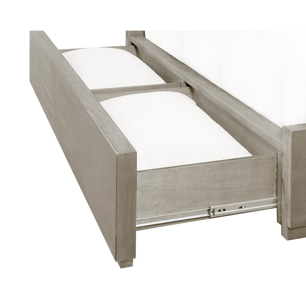 Oxford Upholstered Footboard Storage Bed in Mineral. Picture 5