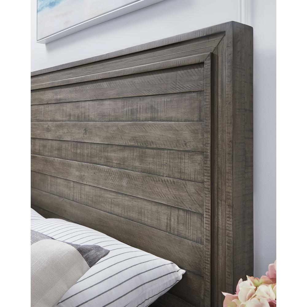 William Solid Wood Panel Bed in Dusty Dawn. Picture 4