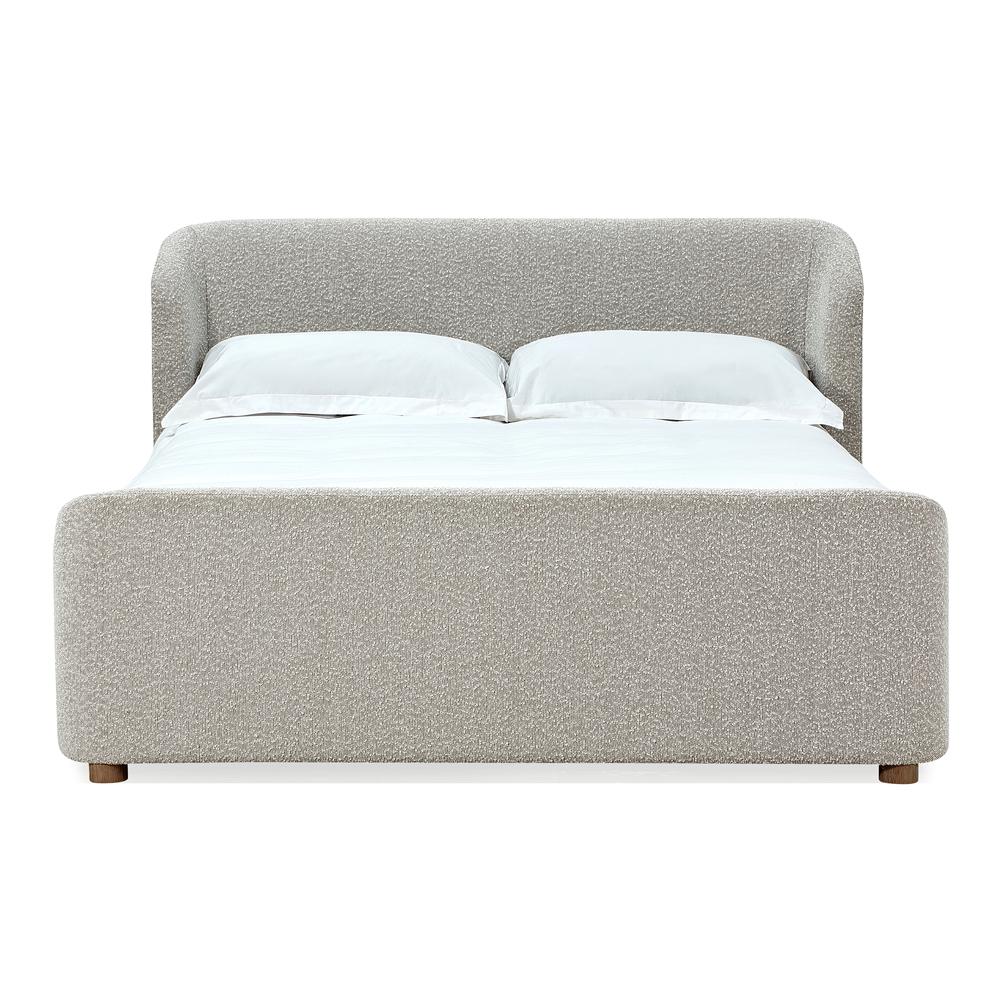 Kiki Upholstered Platform Bed in Cotton Ball Boucle. Picture 7
