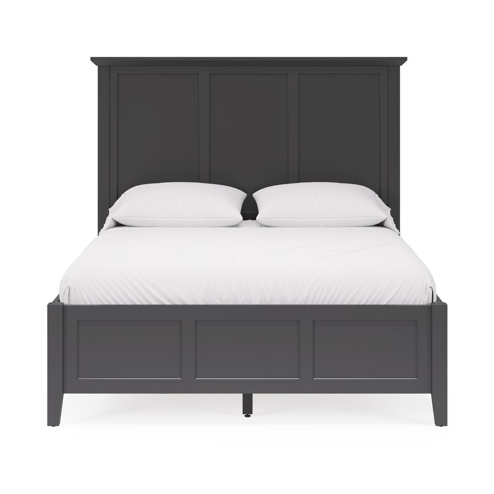 Grace Three Panel Bed in Raven Black. Picture 3