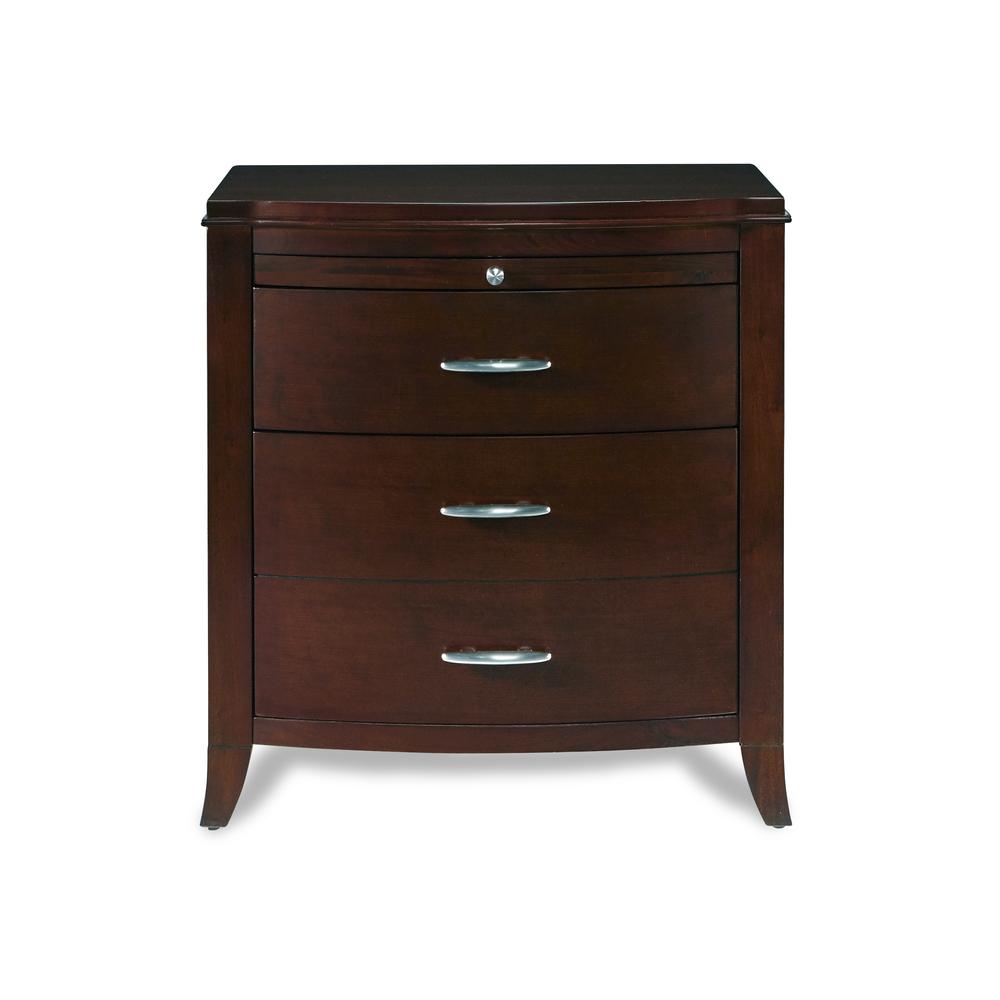 Brighton Two Drawer Nightstand in Cinnamon. Picture 5