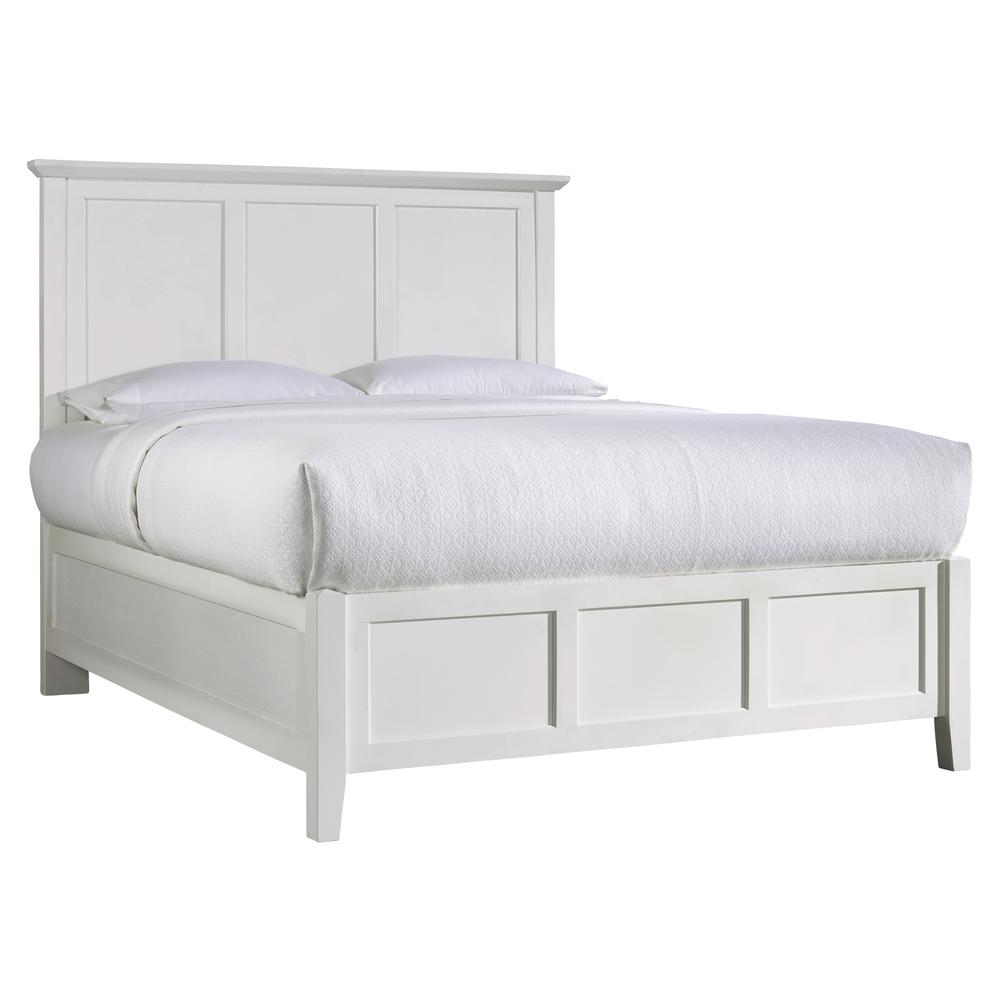 Paragon Wood Panel Bed in White. Picture 5