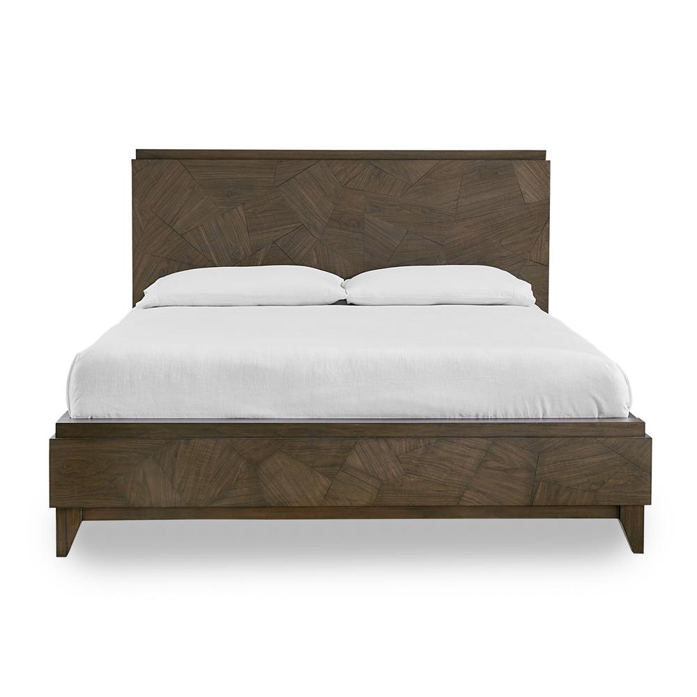 Broderick Wood Panel Bed in Wild Oats Brown. Picture 5