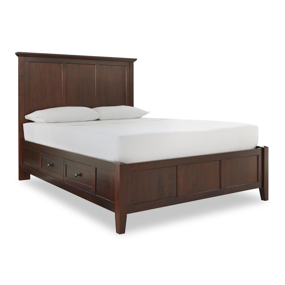 Paragon Four Drawer Wood Storage Bed in Truffle. Picture 5