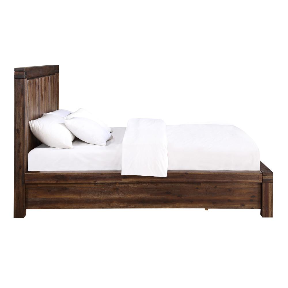 Meadow Solid Wood Footboard Storage Bed in Brick Brown. Picture 4
