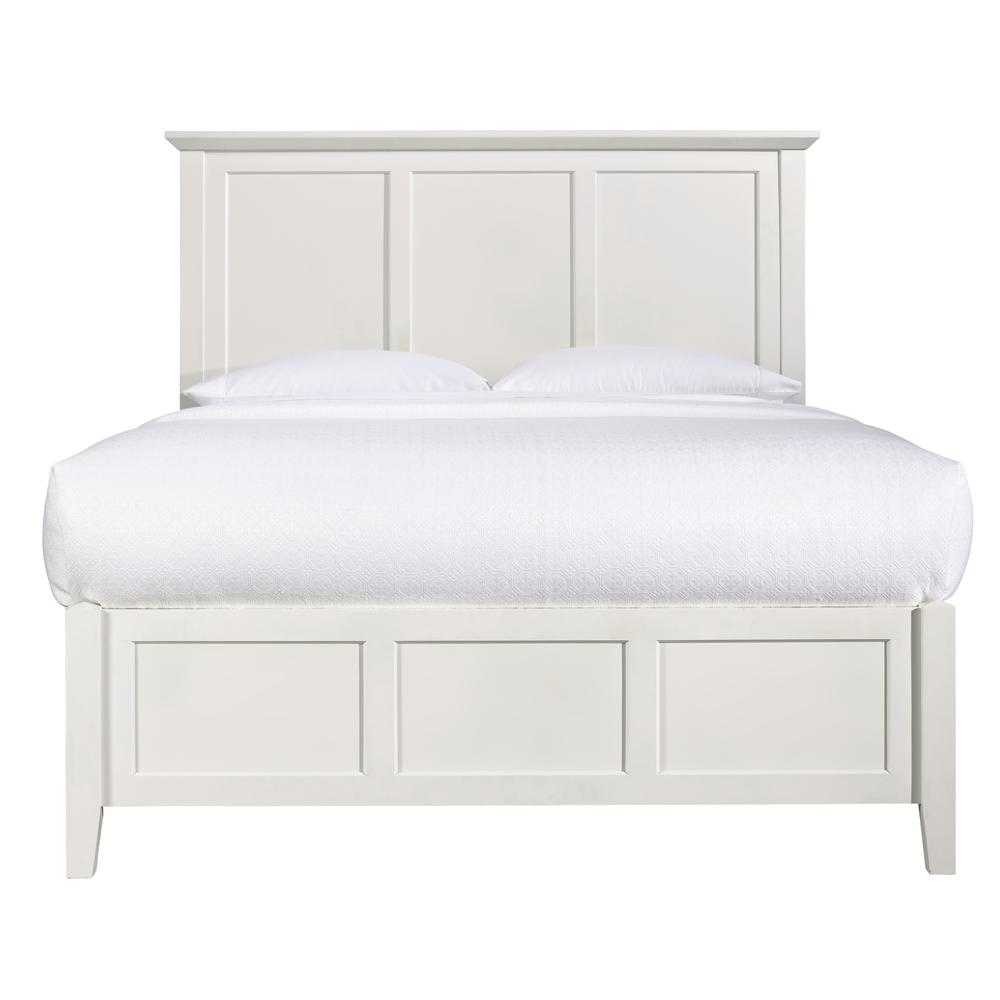 Paragon Wood Panel Bed in White. Picture 4