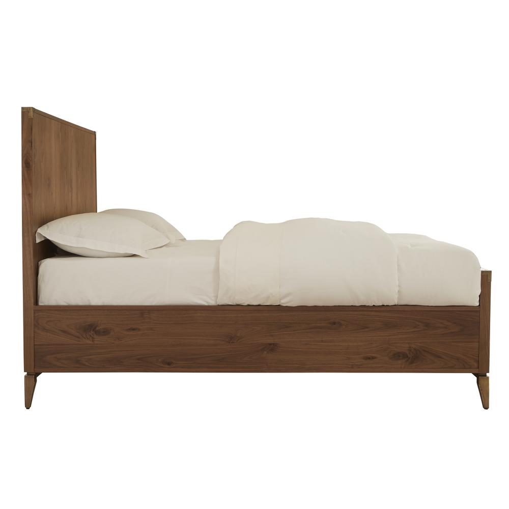 Adler Wood Panel Bed in Natural Walnut. Picture 7