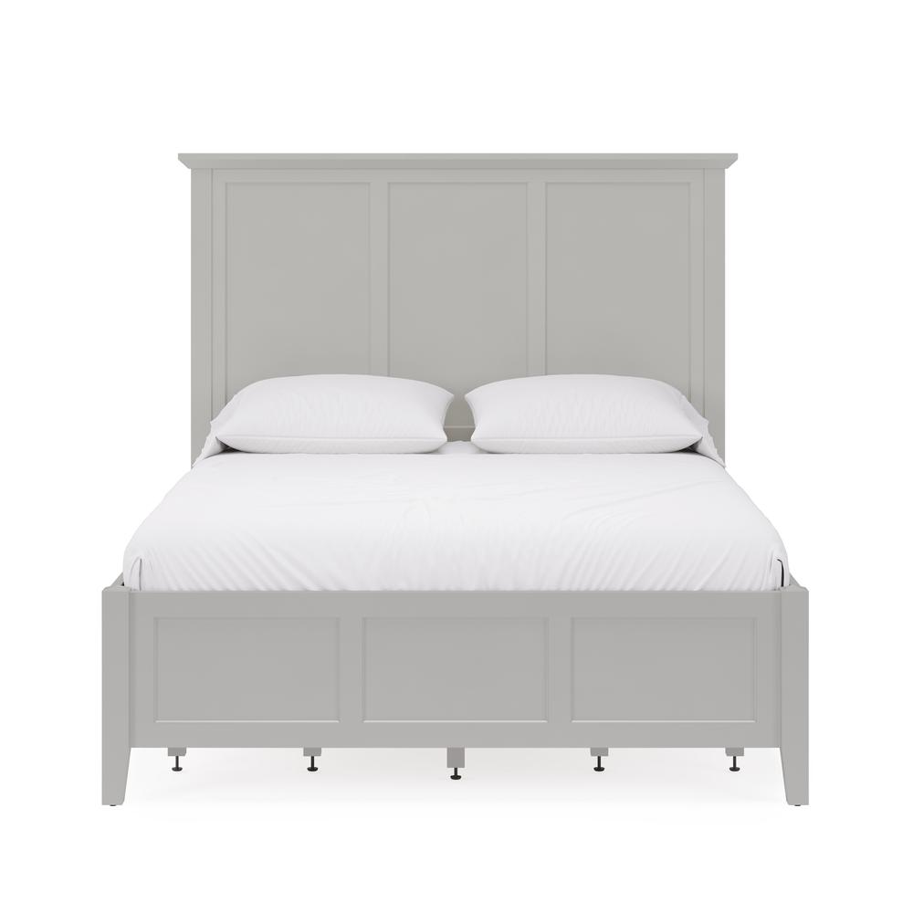 Grace Four Drawer Platform Storage Bed in Elephant Gray. Picture 2
