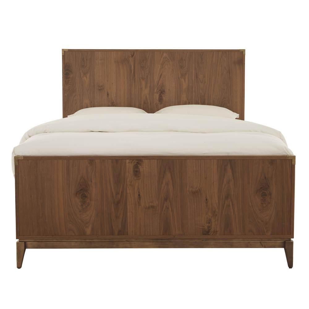 Adler Wood Panel Bed in Natural Walnut. Picture 6