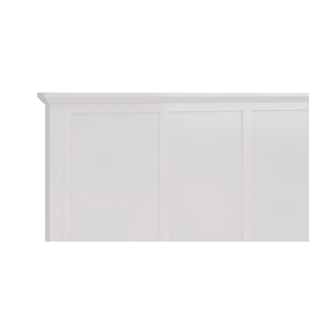 Grace Four Drawer Platform Storage Bed in Snowfall White. Picture 12