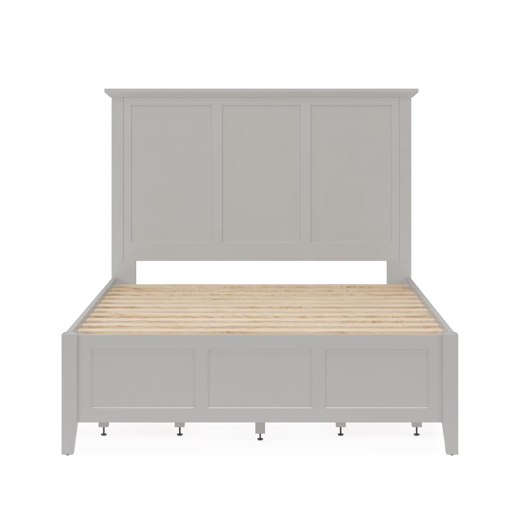 Grace Four Drawer Platform Storage Bed in Elephant Gray. Picture 6