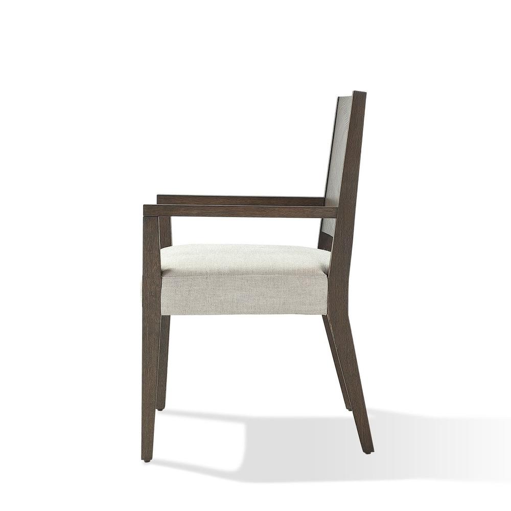 Oakland Wood Arm Chair in Brunette. Picture 6