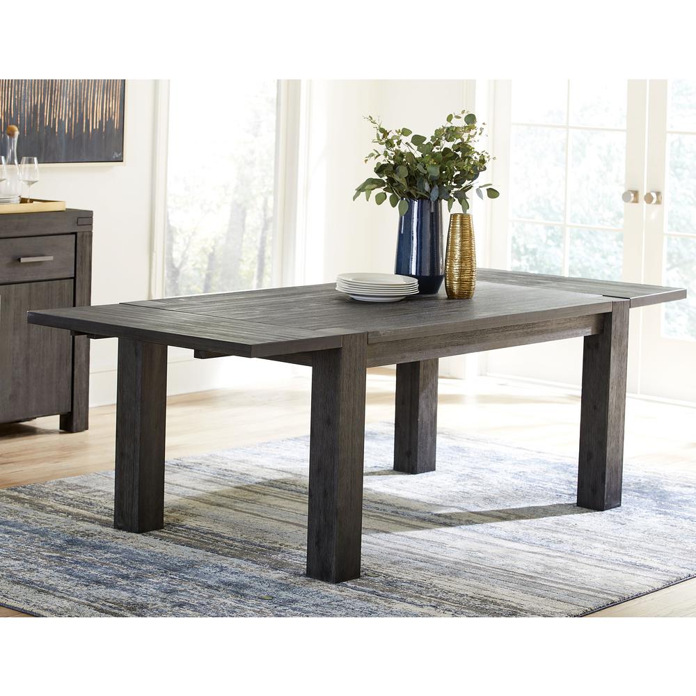 Meadow Solid Wood Rectangle Table in Graphite. Picture 2