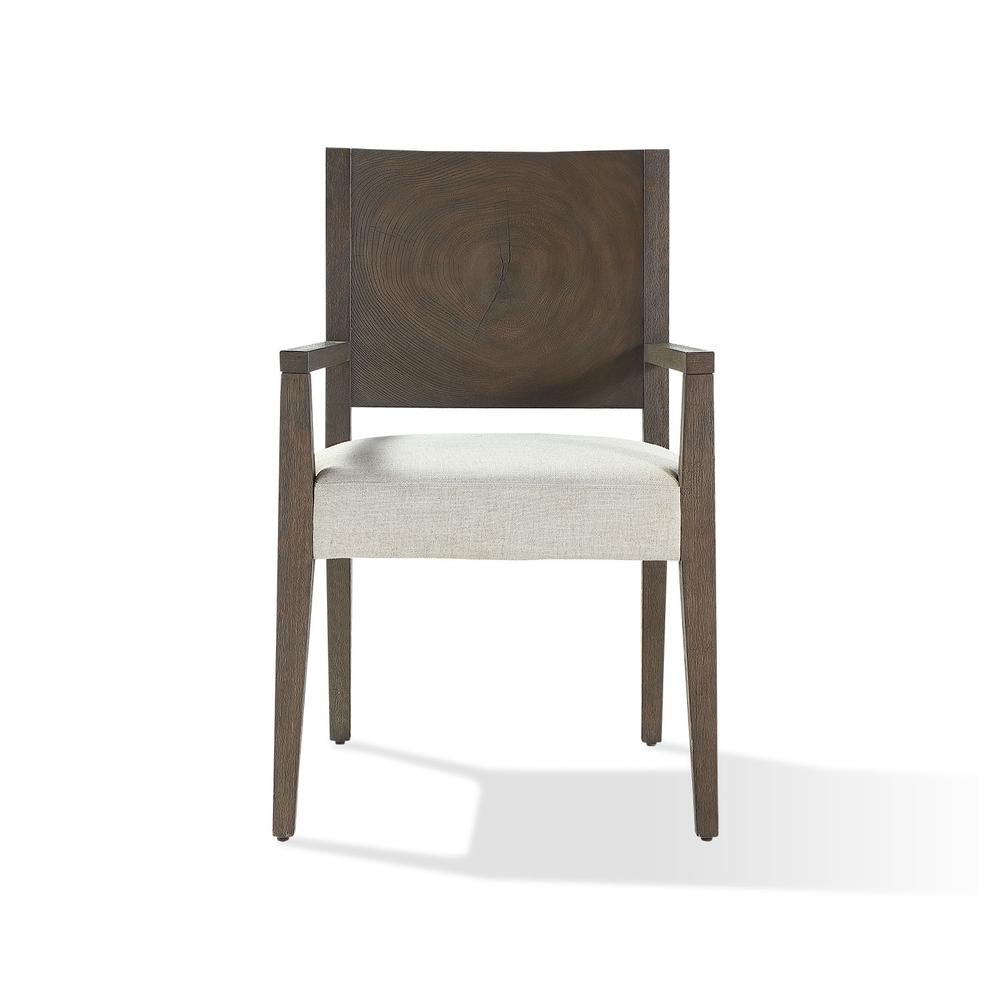 Oakland Wood Arm Chair in Brunette. Picture 5